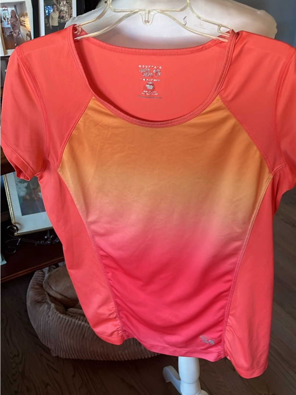 Mountain Hardwear Coral to Gold Gradient Short Sleeve Performance Tee